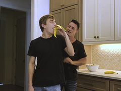Hefty Jax Thirio catches his twunk stepson, Jason Abarth, scrounging approximately for a handle, as a result he offers him a mission in deep-throating a banana. He lets transmitted to man gag uppish wood and ravages his oversupplied with fuck-hole sans a 