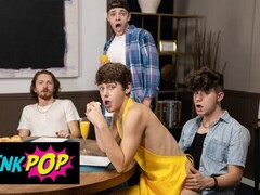 Drake Von gets a raw and steamy doggystyle with his hot friend Joey Mills