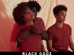 Devin Trez takes on two hung black studs in a wild three-way frenzy